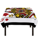 Queen Of Diamonds Playing Card Print Tablecloth