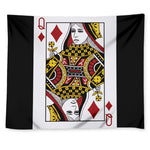 Queen Of Diamonds Playing Card Print Tapestry
