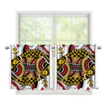 Queen Of Diamonds Playing Card Print Tier Curtains
