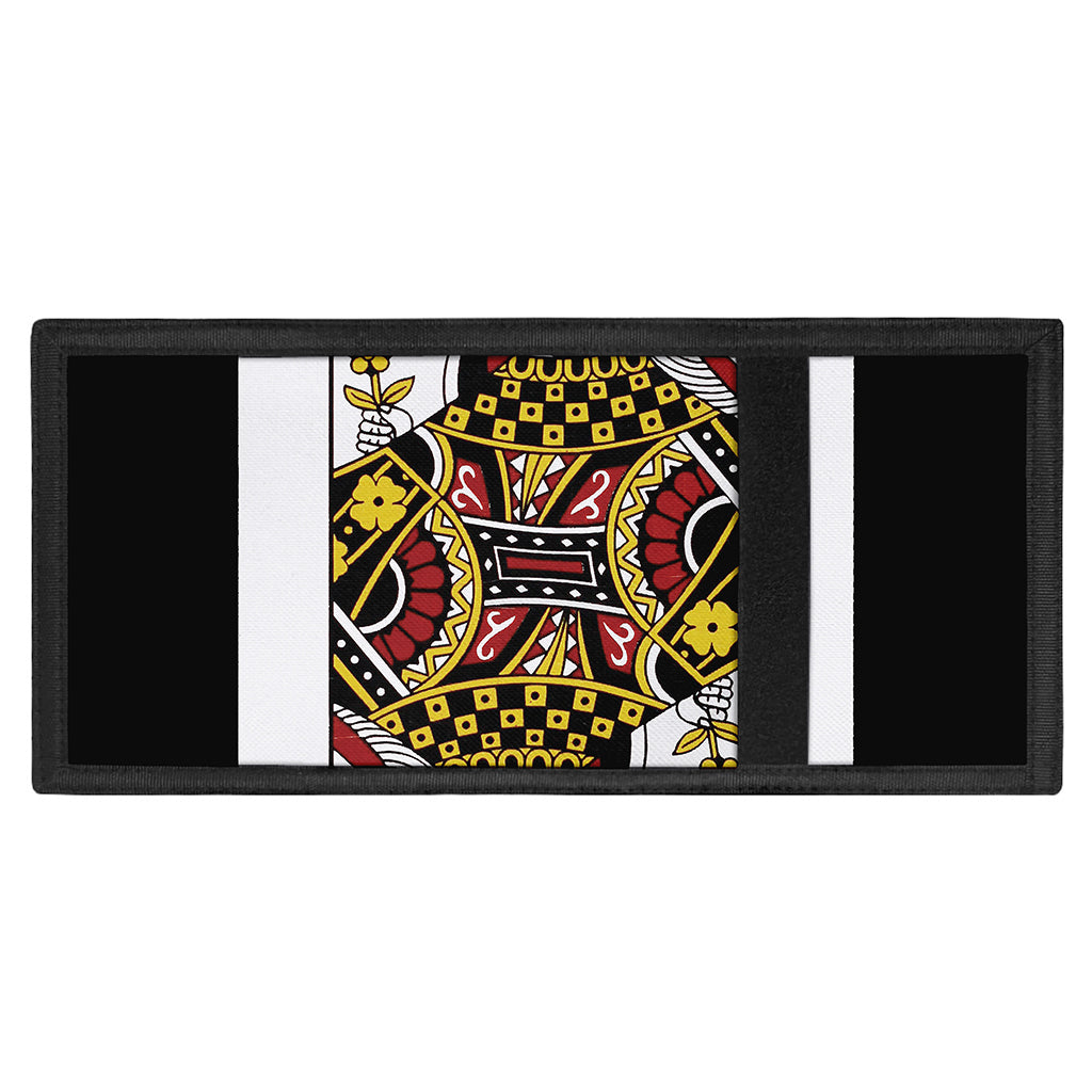 Queen Of Diamonds Playing Card Print Trifold Wallet