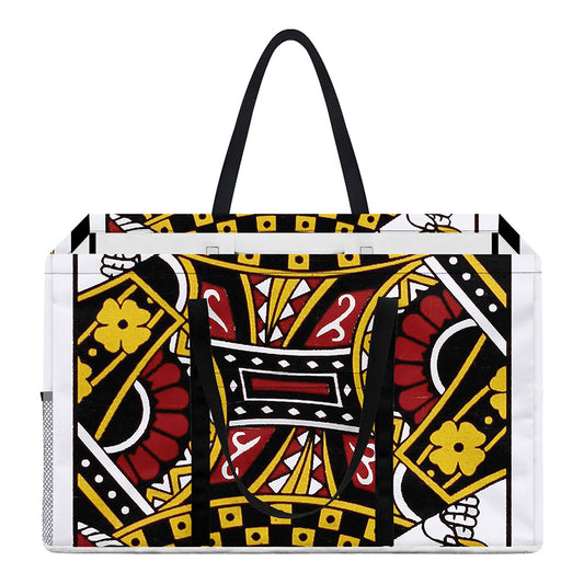 Queen Of Diamonds Playing Card Print Utility Tote Bag