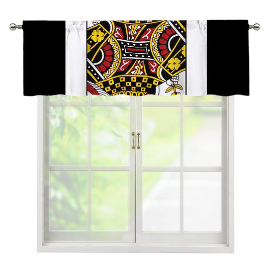 Queen Of Diamonds Playing Card Print Window Valance
