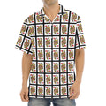 Queen Of Hearts Pattern Print Aloha Shirt