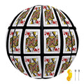 Queen Of Hearts Pattern Print Basketball