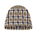 Queen Of Hearts Pattern Print Beanie