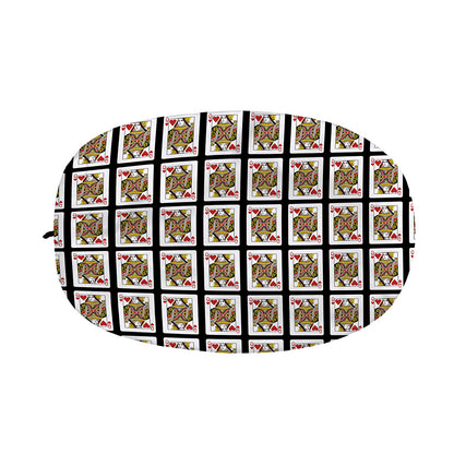 Queen Of Hearts Pattern Print Car Side Mirror Covers