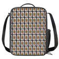 Queen Of Hearts Pattern Print Crossbody Lunch Bag