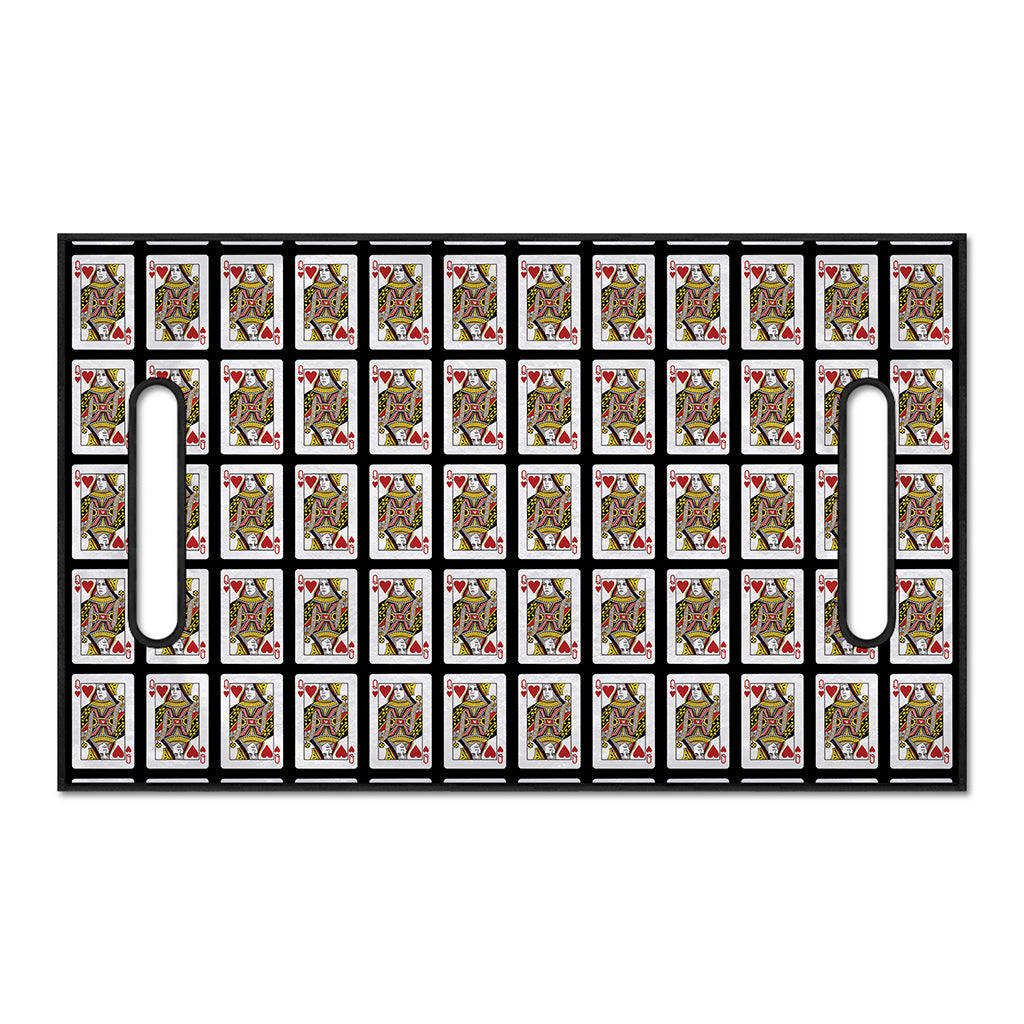 Queen Of Hearts Pattern Print Golf Cart Seat Cover