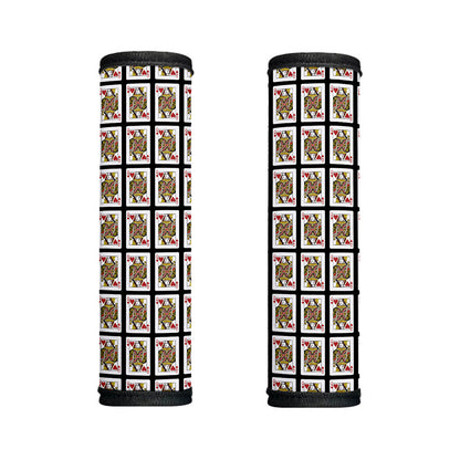 Queen Of Hearts Pattern Print Handle Covers