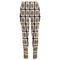 Queen Of Hearts Pattern Print High-Waisted Pocket Leggings