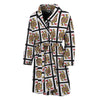 Queen Of Hearts Pattern Print Men's Bathrobe