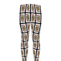 Queen Of Hearts Pattern Print Men's Leggings