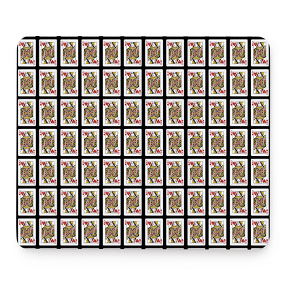 Queen Of Hearts Pattern Print Mouse Pad