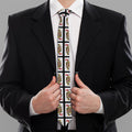Queen Of Hearts Pattern Print Necktie