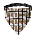 Queen Of Hearts Pattern Print Over The Collar Dog Bandana