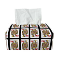 Queen Of Hearts Pattern Print Rectangle Tissue Box Cover