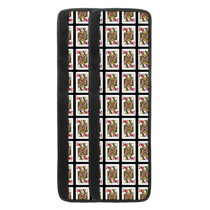 Queen Of Hearts Pattern Print Refrigerator Handle Covers