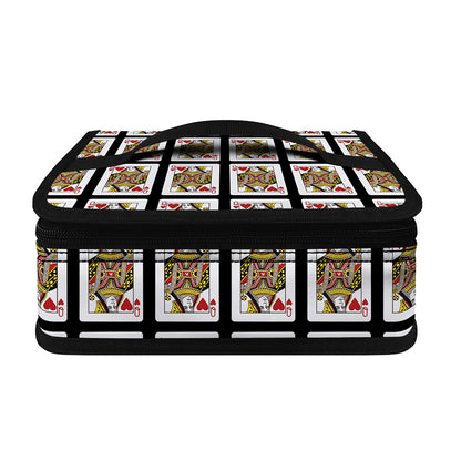 Queen Of Hearts Pattern Print Small Lunch Bag