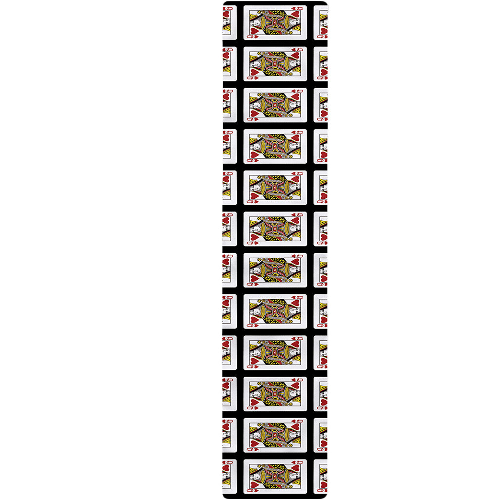 Queen Of Hearts Pattern Print Table Runner