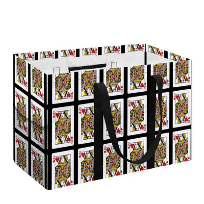 Queen Of Hearts Pattern Print Utility Tote Bag