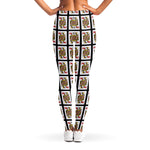 Queen Of Hearts Pattern Print Women's Leggings