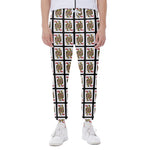Queen Of Hearts Playing Card Pattern Print Scuba Joggers