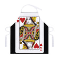 Queen Of Hearts Playing Card Print Adjustable Apron