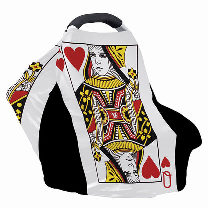 Queen Of Hearts Playing Card Print Baby Seat Cover