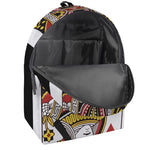 Queen Of Hearts Playing Card Print Backpack