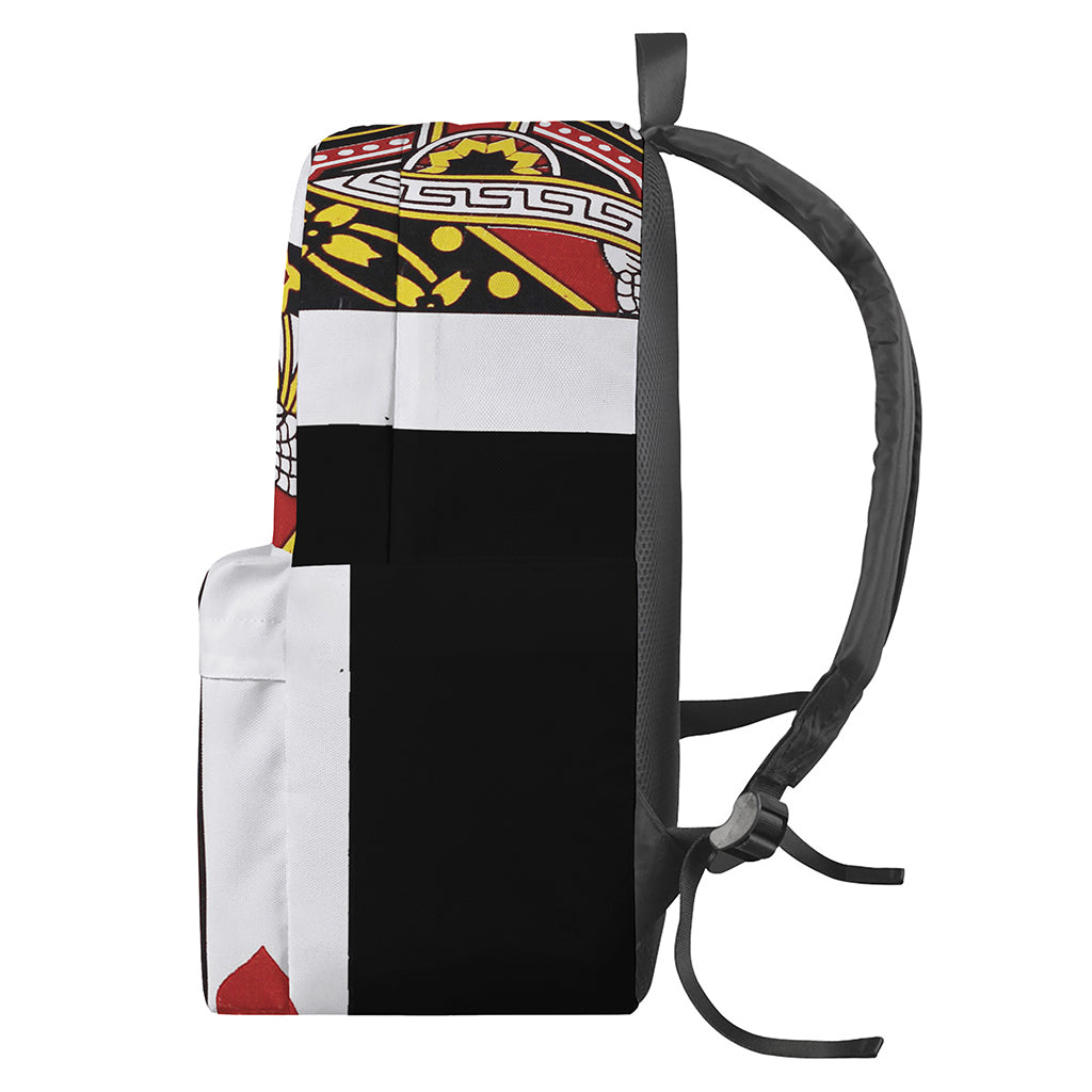 Queen Of Hearts Playing Card Print Backpack