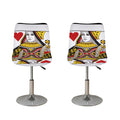 Queen Of Hearts Playing Card Print Bar Stool Covers