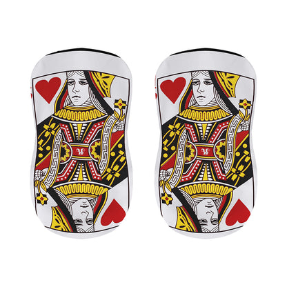 Queen Of Hearts Playing Card Print Bar Stool Covers