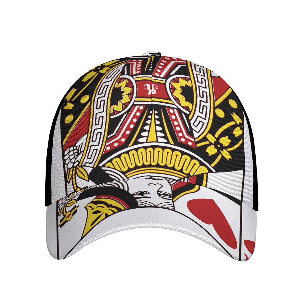 Queen Of Hearts Playing Card Print Baseball Cap