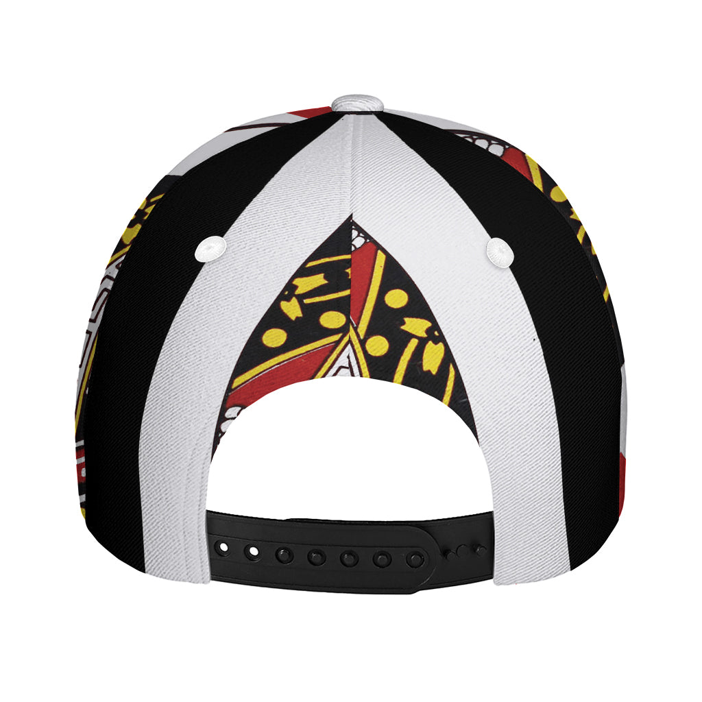 Queen Of Hearts Playing Card Print Baseball Cap