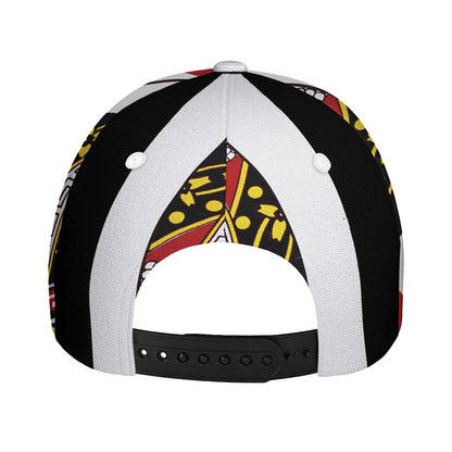 Queen Of Hearts Playing Card Print Baseball Cap