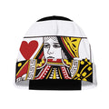 Queen Of Hearts Playing Card Print Beanie