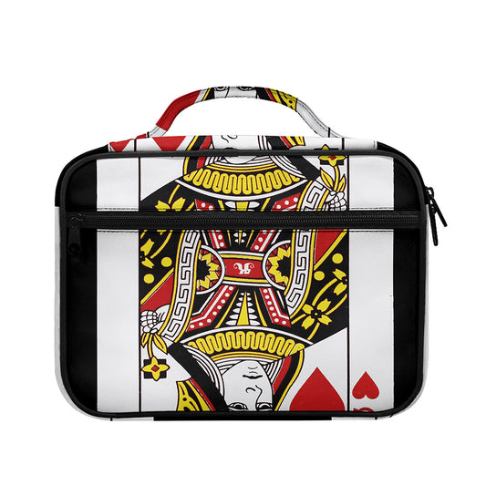Queen Of Hearts Playing Card Print Briefcase Bible Bag