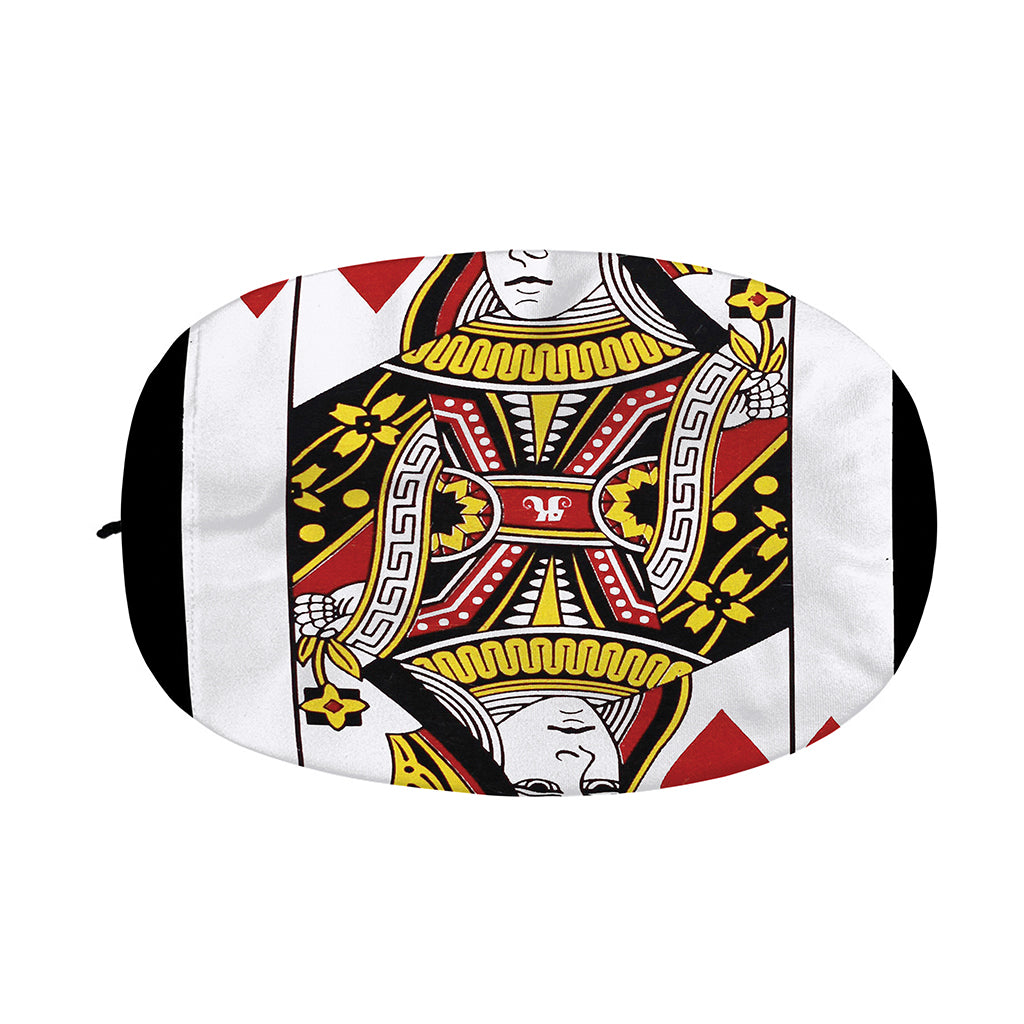 Queen Of Hearts Playing Card Print Car Side Mirror Covers