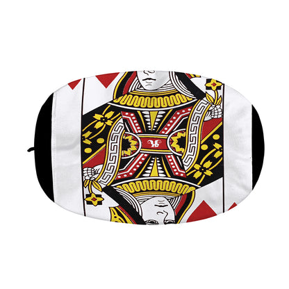 Queen Of Hearts Playing Card Print Car Side Mirror Covers