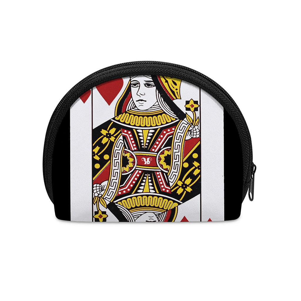 Queen Of Hearts Playing Card Print Coin Purse