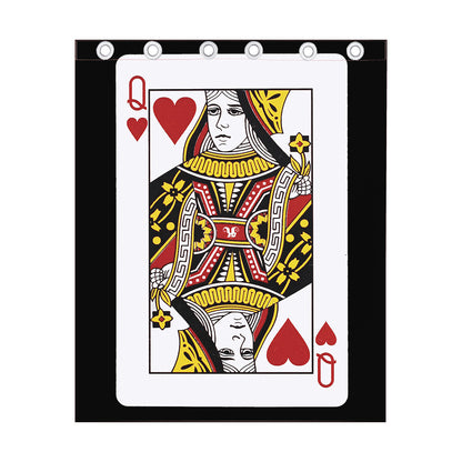 Queen Of Hearts Playing Card Print Curtain