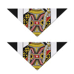 Queen Of Hearts Playing Card Print Dog Bandana