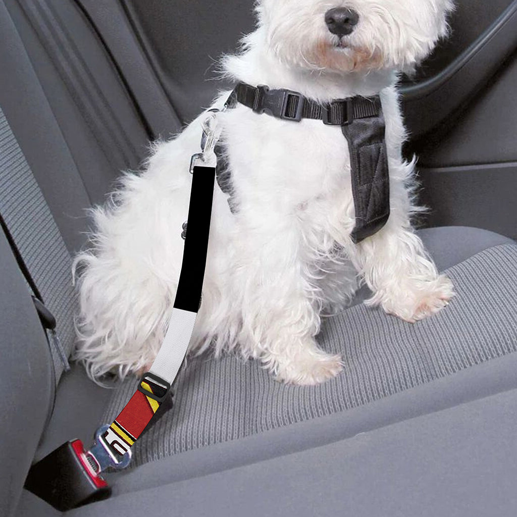 Queen Of Hearts Playing Card Print Dog Seat Belt