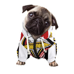 Queen Of Hearts Playing Card Print Dog Zip Up Hoodie