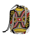 Queen Of Hearts Playing Card Print Drawstring Makeup Bag