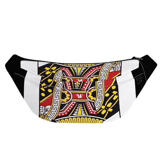 Queen Of Hearts Playing Card Print Fanny Pack