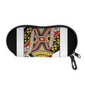 Queen Of Hearts Playing Card Print Glasses Case