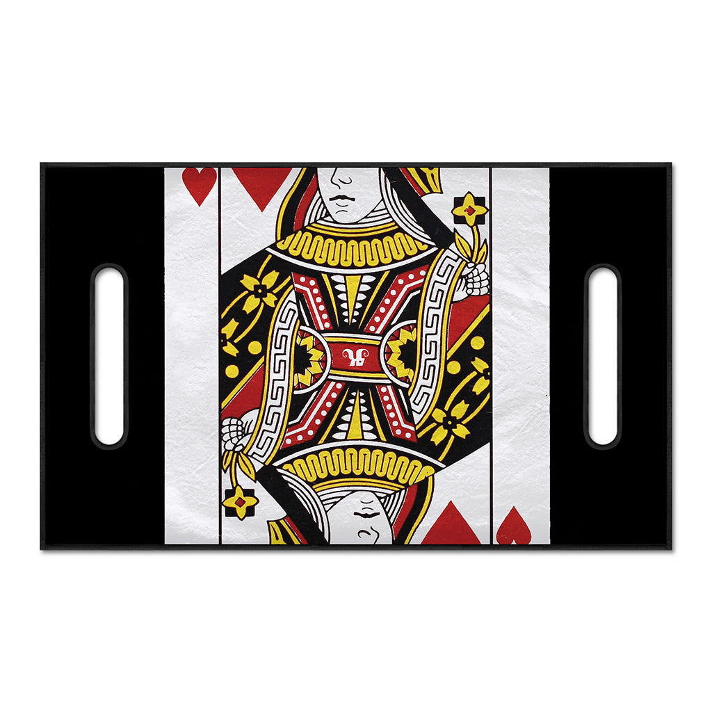 Queen Of Hearts Playing Card Print Golf Cart Seat Cover