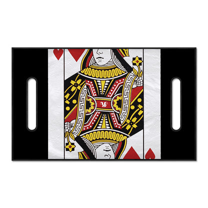 Queen Of Hearts Playing Card Print Golf Cart Seat Cover