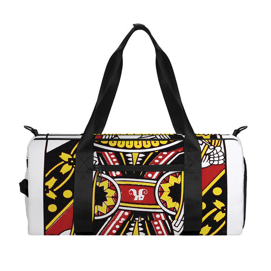 Queen Of Hearts Playing Card Print Gym Bag